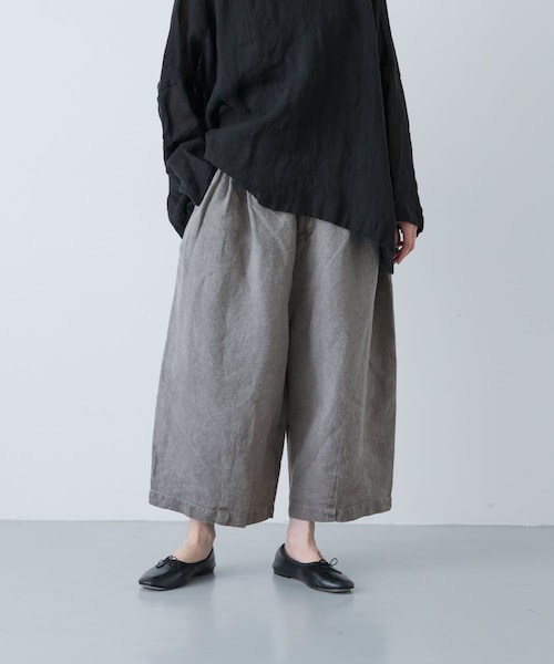 かぐれ（カグレ）の「MITTAN　起毛大麻ワイドパンツ（その他パンツ・レディース・薄炭・2）」の4枚目の写真