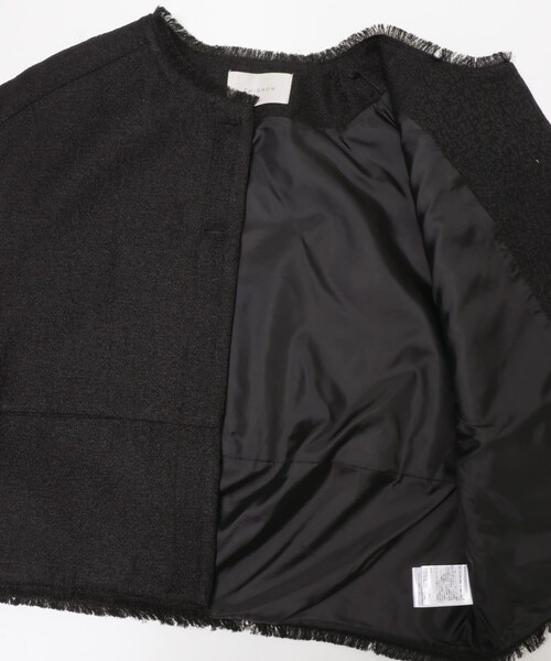 URBAN RESEARCH ROSSO（アーバンリサーチロッソ）の「CHIGNON　ツイードショートベスト（ベスト・レディース・CAMEL/BLACK・Free）」の11枚目の写真