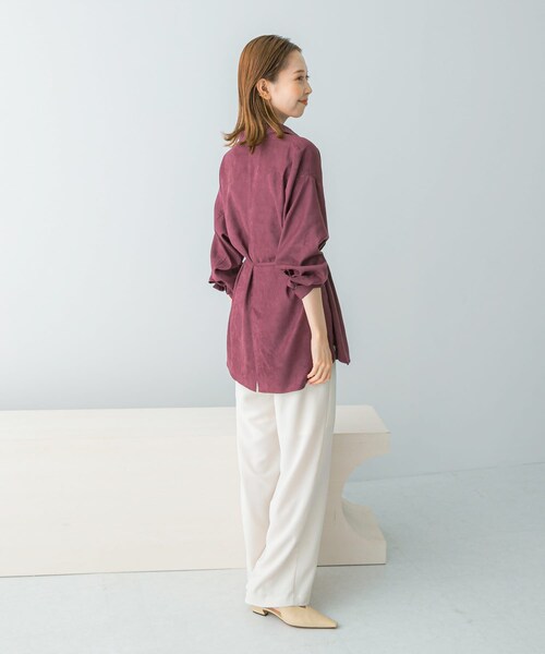 URBAN RESEARCH ROSSO（アーバンリサーチロッソ）の「ピーチタッチデザインシャツ（シャツ/ブラウス・レディース・WHITE/CH/LACQUER・FREE）」の18枚目の写真
