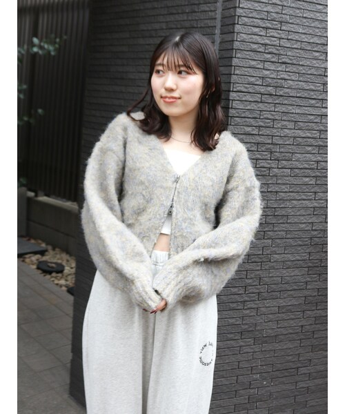 Ungrid ダブルジップVネックニットカーデ 完売品