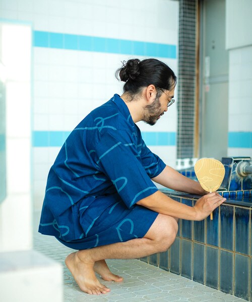 URBAN RESEARCH（アーバンリサーチ）の「SENTO-GRASHI　「ゆ」 shirts（シャツ/ブラウス・メンズ・BRN×Y.BRN/BLU×L.BLU・M/L/L/XL）」の9枚目の写真