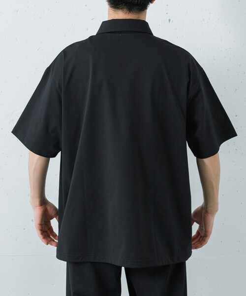 URBAN RESEARCH(アーバンリサーチ)の「Wide Dad BREEZY TECH ポロシャツ(ポロシャツ・メンズ・D.NAVY/BLACK・1/2)」の4枚目の写真