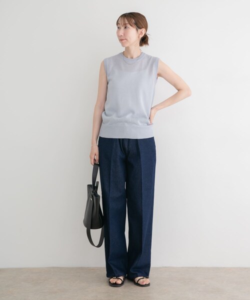 ITEMS URBANRESEARCH(アイテムズ アーバンリサーチ)の「センタープレスデニム(デニムパンツ・レディース・BLU/IDG・Free)」の7枚目の写真