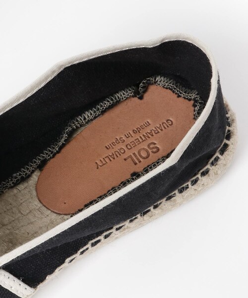 URBAN RESEARCH DOORS(アーバンリサーチドアーズ)の「SOIL ESPADRILLES SLIP-ON∴(スリッポン・レディース・BLACK/ECRU・37/38/39)」の12枚目の写真