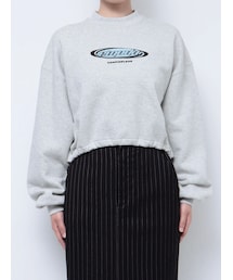 ドローストリングシェニールトップ