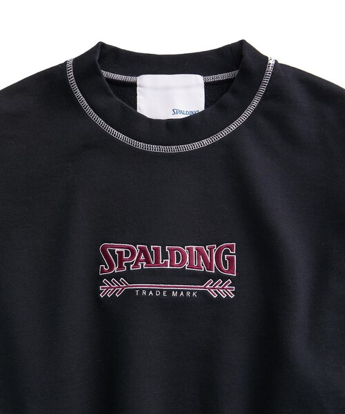 ADAM ET ROPE'（アダムエロペ）の「《別注》【SPALDING/スポルディング】LOGO SWEATSHIRT / UNISEX（スウェット・レディース・ブラック/ライトグレー/ワイン・L/M）」の15枚目の写真
