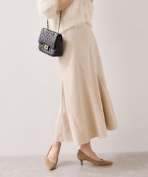 VIS（ビス）の「エスカルゴ切替スエードライクスカート（スカート・レディース）」