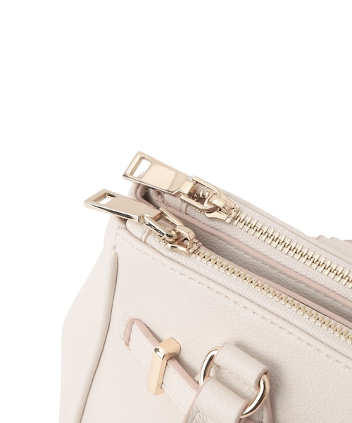 VIS（ビス）の「【新色追加】【2WAY】フロント金具3層トートバッグ（ショルダーバッグ・レディース・ブラック/キナリ/サックス/ベージュ・F）」の22枚目の写真