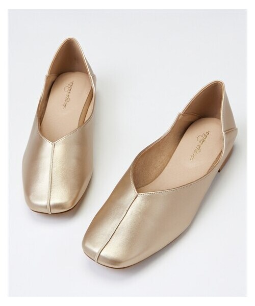 nissen（ニッセン）の「【ゆったり幅広】スクエアトゥセンターシームバブーシュ（低反発中敷）（ワイズ４Ｅ）（パンプス・メンズ・黒/オーク/パイソン柄/シャンパンゴールド/シルバー/グレージュ・M=23.0~23.5cm/4E/L=24.0~24.5cm/4E/LL=25.0~25.5cm/4E/3L=26.0~26.5cm/4E）」の20枚目の写真