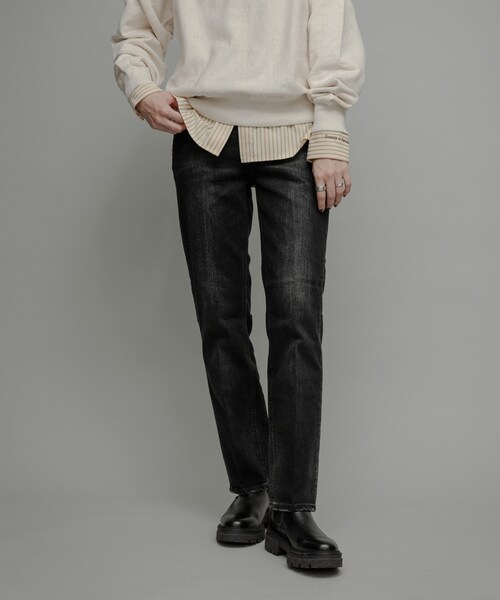 URBAN RESEARCH Sonny Label（アーバンリサーチサニーレーベル）の「Healthy DENIM　Celery Long（デニムパンツ・レディース・Dark Used/Black Used・23/24/25）」の5枚目の写真