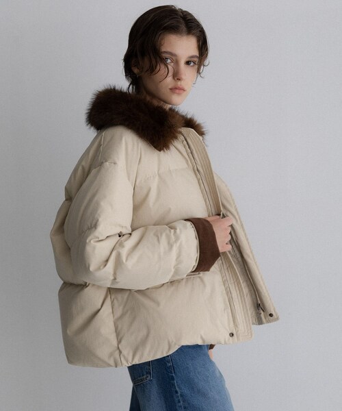 URBAN RESEARCH Sonny Label（アーバンリサーチサニーレーベル）の「グリーンダウンワークジャケット（その他アウター・レディース・ベージュ/カーキ/ネイビー・Free）」の9枚目の写真