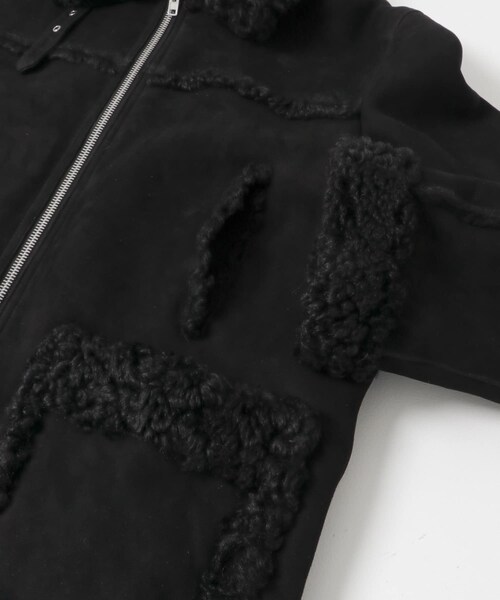 URBAN RESEARCH(アーバンリサーチ)の「Maison Margiela SPORTSJACKET SY1422(ムートンコート・メンズ・124Ddesert/900 Black・48)」の5枚目の写真