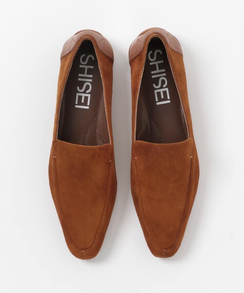 URBAN RESEARCH(アーバンリサーチ)の「SHISEI CHISEL TOE SUEDE SLIIPON(スリッポン・レディース・BRICK/D.BROWN・22.5/23.5/24.5)」の14枚目の写真