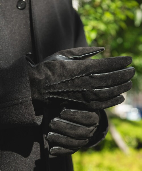 URBAN RESEARCH DOORS(アーバンリサーチドアーズ)の「スエードレザーグローブ(ベルト・メンズ・BLACK/BROWN・-)」の6枚目の写真