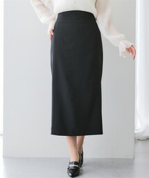 7days Life Styling | 【みさとさんコラボ】カーブウエストタイトスカート（しわになりにくい・UVカット）＜大きいサイズ有＞(スカート)