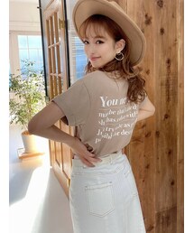 RESEXXY | バックプリントロゴTシャツ(Tシャツ/カットソー)