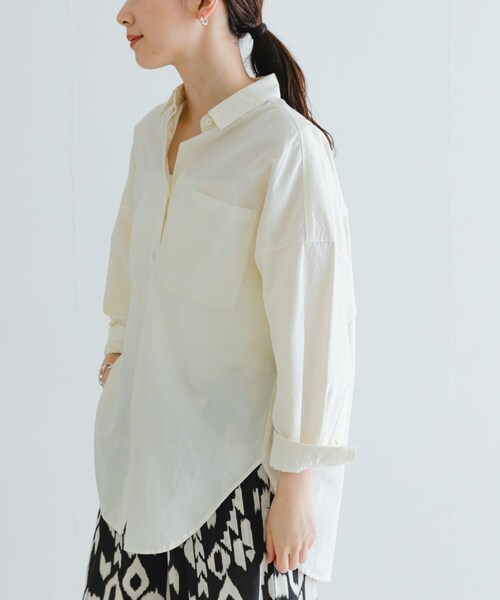 URBAN RESEARCH（アーバンリサーチ）の「new basic　ガーメントダイオーバーシャツ（シャツ/ブラウス・レディース・SAGE/PINK/IVORY・FREE）」の8枚目の写真