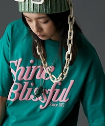 GEVS. | 綿100％発泡ロゴプリントTシャツ＜大きいサイズ有＞GEVS.(Tシャツ/カットソー)