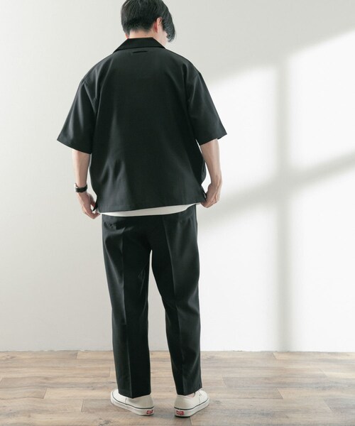ITEMS URBANRESEARCH(アイテムズ アーバンリサーチ)の「オープンカラーショートスリーブシャツ+センタープレスパンツ セット(セットアップ・メンズ・BLK/GRY/BLU・M/L)」の11枚目の写真
