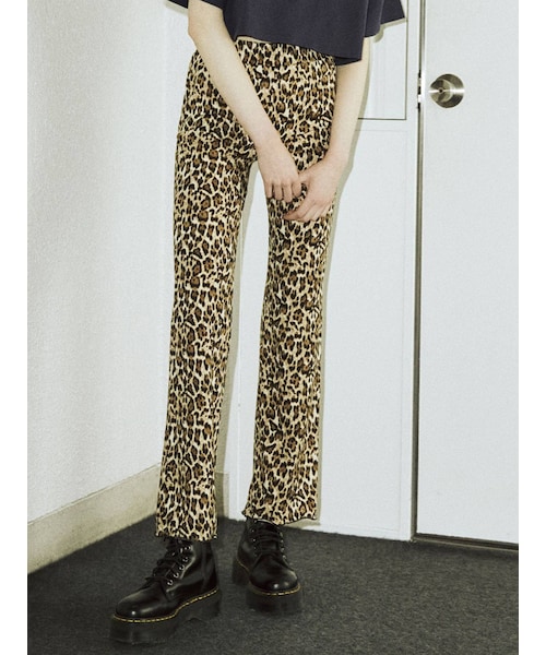 jouetie（ジュエティ）の「イージーフレアパンツ（その他パンツ・レディース・ダークミックス/ピンク/ブラック/グリーン/ミックス/ブルー/クリア・M）」の9枚目の写真