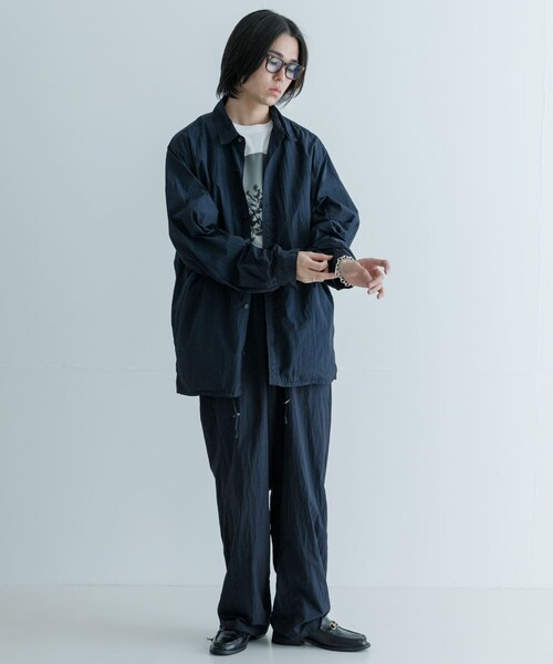 URBAN RESEARCH(アーバンリサーチ)の「ATON HANDDYED NYLONOVER PANTS(その他パンツ・メンズ・075 NAVY/105 BLK・4/6)」の12枚目の写真