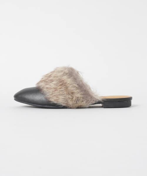 KBF（ケイビーエフ）の「ファーサンダル∴（サンダル・レディース・BLACK/GOLD/BRONZE・36/37/38）」の9枚目の写真