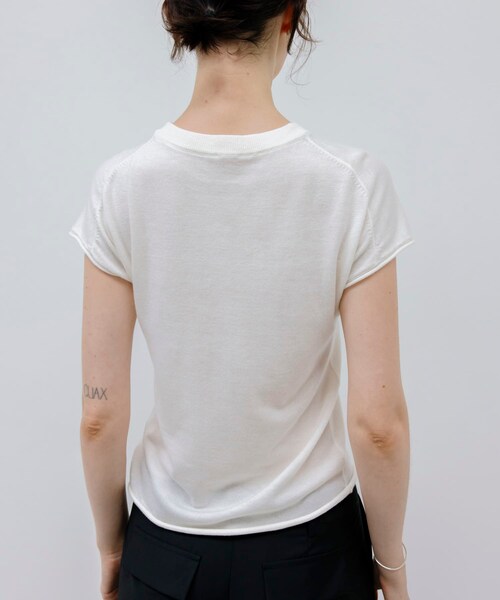 URBAN RESEARCH（アーバンリサーチ）の「STUDIO DOE　French Sleeve Knit Top（ニット/セーター・レディース・GREY/BLACK/WHITE・S）」の7枚目の写真