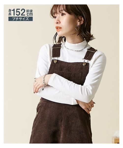 nissen（ニッセン）の「小さいサイズ　フライスハイネック長袖カットソー　低身長さん・小柄女性（Tシャツ/カットソー・レディース・ブラック/オフ・PSS/PS/PM/PL）」の11枚目の写真