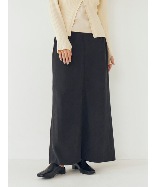 Ungrid（アングリッド）の「ピーチ起毛フィットフレアスカート（スカート・レディース・チャコールグレー/オレンジ/イエロー・S/M）」の5枚目の写真