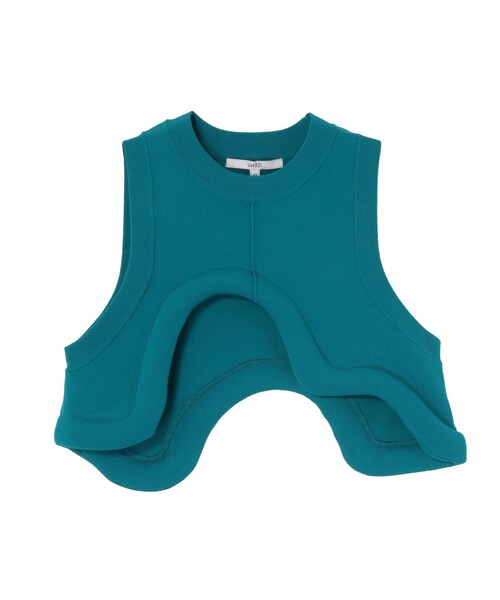 UN3D.(アンスリード)の「EDGE WAVE KNIT VEST(ニット/セーター・レディース・グレー/ブラック/オレンジ/ターコイズ・F)」の5枚目の写真