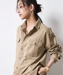 nissen | 綿100%チノシャツ<大きいサイズ有>シックスタイル(シャツ/ブラウス)