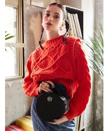 EVRIS | 2WAYケーブルニットトップス(ニット/セーター)