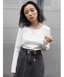 EVRIS | BASICクロップドロングスリーブTEE(Tシャツ/カットソー)