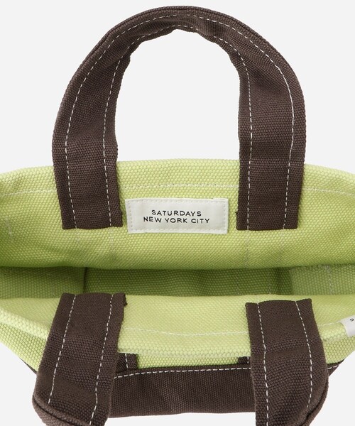 Saturdays NYC(サタデーズ ニューヨークシティ )の「Canvas Mini Tote Bag(トートバッグ・レディース・ブラック/キミドリ/ネイビー/レッド/イエロー・F)」の14枚目の写真