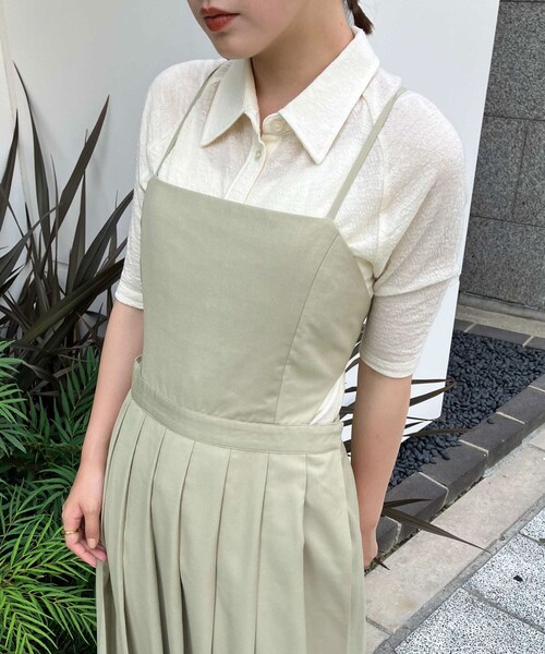 KBF(ケイビーエフ)の「ジャガードポロカーディガン(カーディガン/ボレロ・レディース・CHARCOAL/IVORY/BLUE・one)」の6枚目の写真