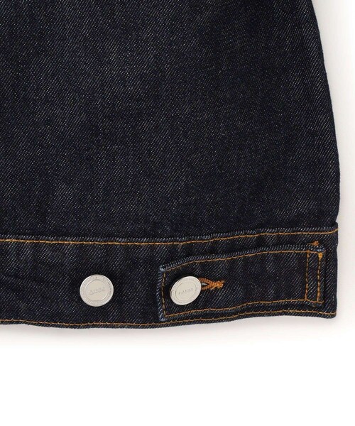 ADAM ET ROPE'（アダムエロペ）の「【GANNI（ガニー）】Rinse Denim Cropped Jacket（デニムジャケット・レディース・ネイビー・36）」の11枚目の写真