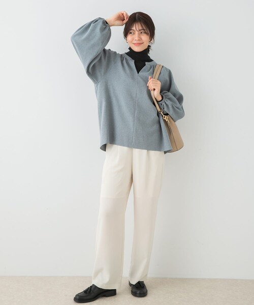 URBAN RESEARCH ROSSO（アーバンリサーチロッソ）の「F by ROSSO　イージーケアバルーンスリーブブラウス（シャツ/ブラウス・レディース・SAND BEIGE/GRAY/NAVY・FREE）」の7枚目の写真