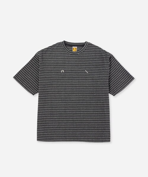 Saturdays NYC(サタデーズ ニューヨークシティ )の「HANG TEN x Saturdays NYC Pile Stripe Tee(Tシャツ/カットソー・レディース・グレー/ホワイト/ダークブラウン/ワイン・L/M/S/XL)」の16枚目の写真