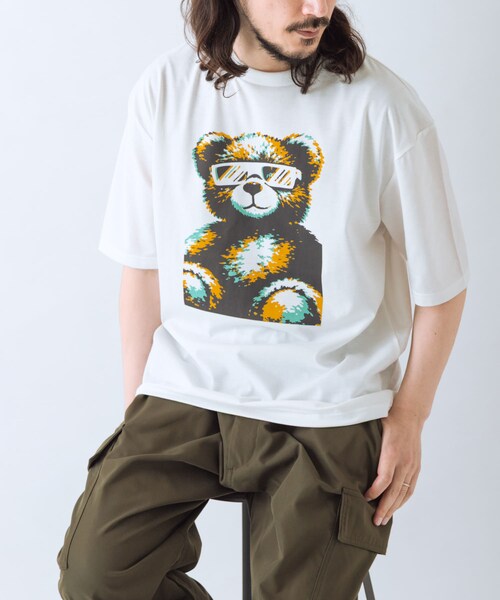 ITEMS URBANRESEARCH(アイテムズ アーバンリサーチ)の「『接触冷感/吸水速乾/UVカット』ANIMAL IN SHADES プリントTシャツ(Tシャツ/カットソー・メンズ・CAT/BEAR/KOALA・M/L)」の21枚目の写真