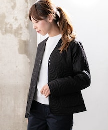 URBAN RESEARCH（アーバンリサーチ）の「MASK QUILTINGノーカラーショートジャケット∴（ノーカラージャケット・レディース）」