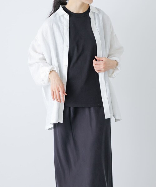 かぐれ(カグレ)の「ARMEN CREW NECK NO-SLEEVE PULLOVER(タンクトップ・レディース・WHITE/BLACK/杢GRY・1)」の8枚目の写真