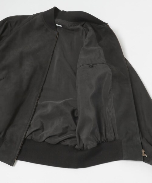URBAN RESEARCH(アーバンリサーチ)の「A PRESSE Nubuck leather Rib Blouson(ブルゾン・メンズ・BLACK・2/3)」の8枚目の写真