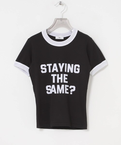 URBAN RESEARCH（アーバンリサーチ）の「Teya　Flock Letter Ringer T-shirts（Tシャツ/カットソー・レディース・BLACK/RED・S/L）」の6枚目の写真