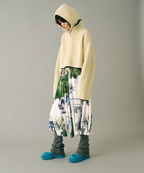 THE GOODLAND MARKET（ザグッドランドマーケット）の「old honey　61℃skirt（スカート・レディース・white/yellow・one）」の9枚目の写真