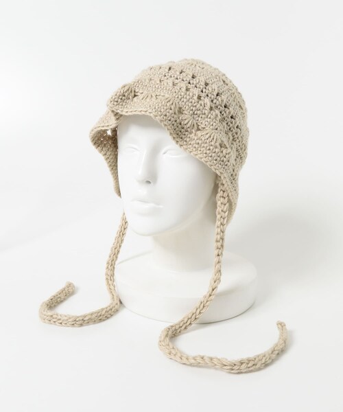 SMELLY（スメリー）の「クロシェニットハット（ハット・レディース・BEG/BLK・-）」の19枚目の写真