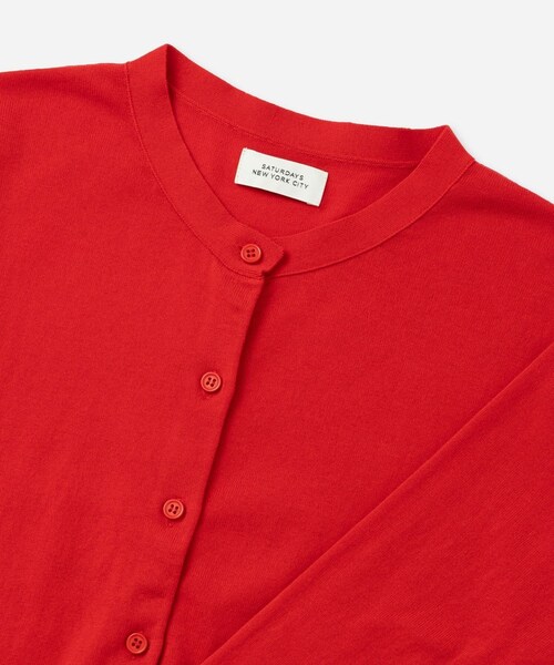 Saturdays NYC（サタデーズ ニューヨークシティ ）の「Petite Cardigan | WOMEN（カーディガン/ボレロ・レディース・ブラック/ライトグレー/レッド・L/M/S）」の14枚目の写真
