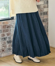 SMILE LAND | ＜大きいサイズ＞デニムバルーンスカート(デニムスカート)