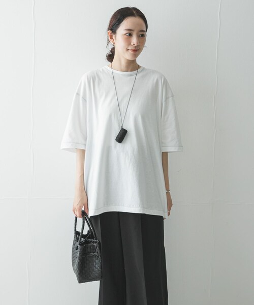 URBAN RESEARCH（アーバンリサーチ）の「HANES　リバーシブルTシャツ by THE DODO JEAN（Tシャツ/カットソー・レディース・WHITE/BLACK/RED・S/M/L）」の21枚目の写真