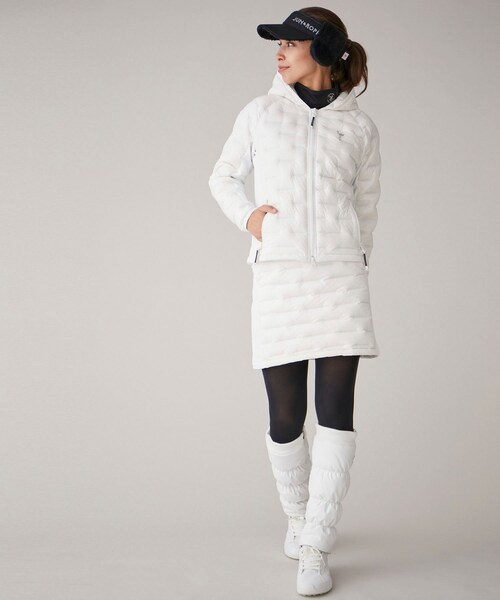 ROPE'(ロペ)の「【撥水】ストレッチナイロン ダウンブルゾン(ダウンジャケット/コート・レディース・ホワイト/ベージュ/ネイビー・L/M/S)」の22枚目の写真