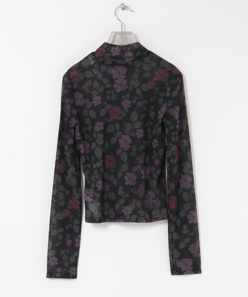URBAN RESEARCH（アーバンリサーチ）の「AMOMENTO　FLORAL MOCK NECK TOP（Tシャツ/カットソー・レディース・BLACK・0）」の6枚目の写真
